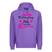 Purple Celebrating With the 18th Birthday Queen Premium Hoodie - Bettercallsaul