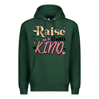 Sports Green raise them kind Premium Hoodie - JahusDesignShop