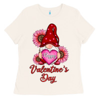 Bone happy valentines day gnomes with sunflower Ladies Tee - RanaPortraitStore