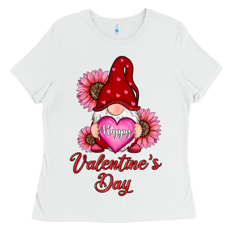 Happy Valentines Day Gnomes With Sunflower Ladies Tee by RanaPortraitStore | Teevron