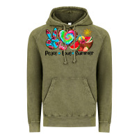 Vintage Olive peace love  summer Vintage Hoodie - AdoDesignShop