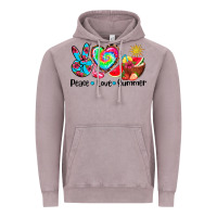 Peace Love  Summer Vintage Hoodie | Teevron