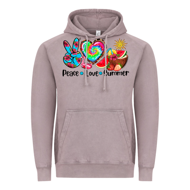 Peace Love  Summer Vintage Hoodie by AdoDesignShop | Teevron