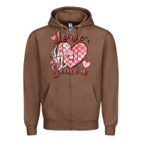 Chestnut love season Zipper Hoodie - MaliasSmallBusiness