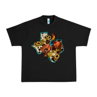 Black rodeo sunflower texas map Urban Heavy Tee - JahusDesignShop