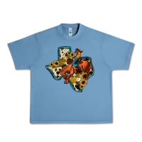 Pebble Blue rodeo sunflower texas map Urban Heavy Tee - JahusDesignShop