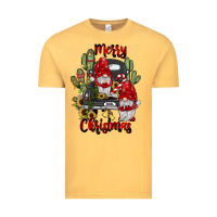 Vintage Mustard farm truck,merry christmas gnome Vintage Tee - JahusDesignShop