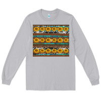 Moon Dust sunflowers leopard cowhide turquoise Long Sleeve Tee - BarkalooDesign