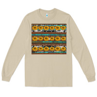 Mushroom sunflowers leopard cowhide turquoise Long Sleeve Tee - BarkalooDesign