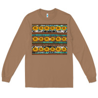 Toasted Coconut sunflowers leopard cowhide turquoise Long Sleeve Tee - BarkalooDesign