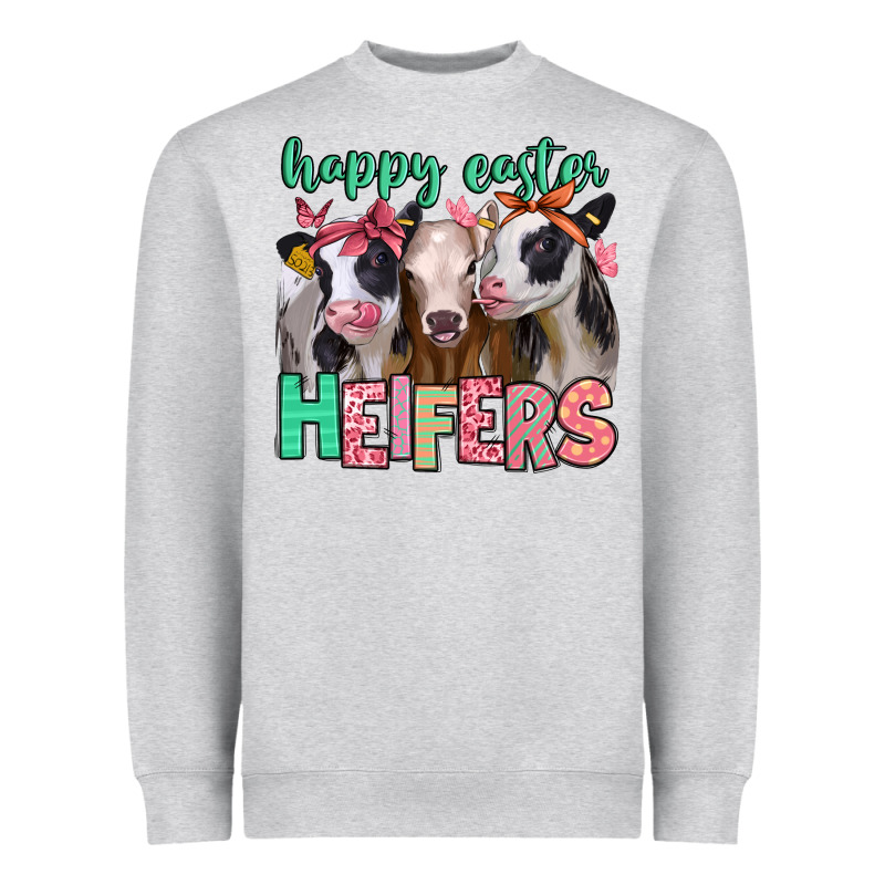 Happy Easter Heifers Heavyweight Sweatshirt by Jasminsmagicworld | Teevron