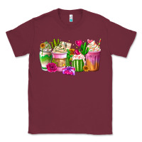 Burgundy Stuck On You Cup Classic Tee - CowhideDigitalArt