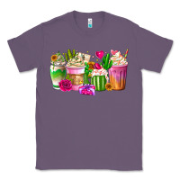 Lavender Stuck On You Cup Classic Tee - CowhideDigitalArt