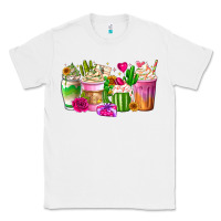 White Stuck On You Cup Classic Tee - CowhideDigitalArt
