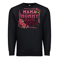 Black mama mommy mom bruh Premium Sweatshirt - Artiststas