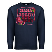 Navy mama mommy mom bruh Premium Sweatshirt - Artiststas