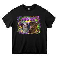 Black Mardi Gras Heifers Heavy Core Tee - RanaPortraitStore