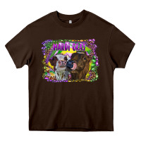 Chocolate Brown Mardi Gras Heifers Heavy Core Tee - RanaPortraitStore