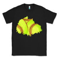 Black softball patch Classic Tee - AdoDesignShop