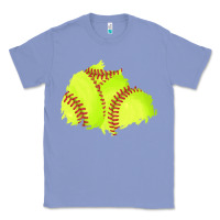 Colony Blue softball patch Classic Tee - AdoDesignShop