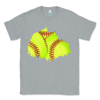 Heather Grey softball patch Classic Tee - AdoDesignShop