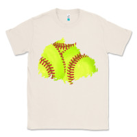 Natural softball patch Classic Tee - AdoDesignShop
