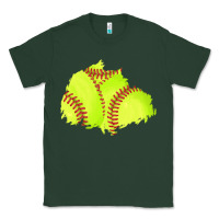 Sports Green softball patch Classic Tee - AdoDesignShop