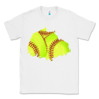 White softball patch Classic Tee - AdoDesignShop