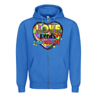 True Royal Love needs no words Zipper Hoodie - NancyCooperArtShop
