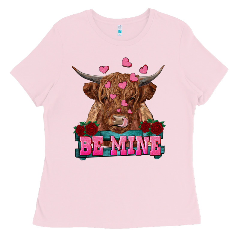 Be Mine Cow Ladies Tee by RanaPortraitStore | Teevron