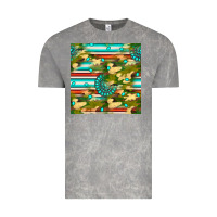 Cloud Rock camouflage serape gemstone seamless pattern Vintage Tee - BundleAndBundleShop