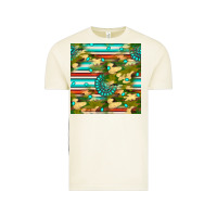 Vintage Arctic camouflage serape gemstone seamless pattern Vintage Tee - BundleAndBundleShop
