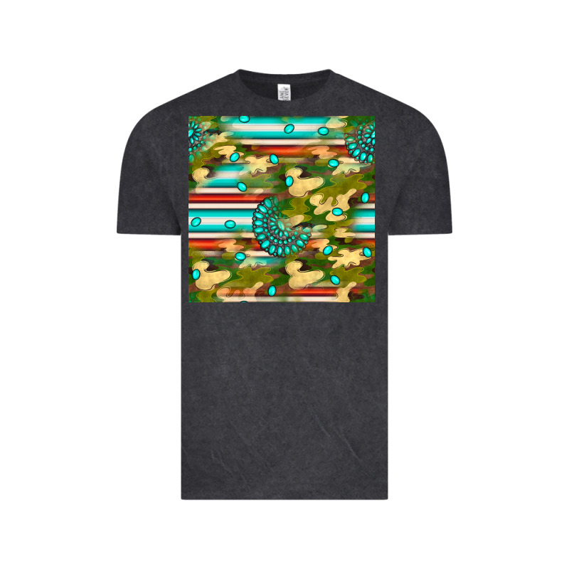 Camouflage Serape Gemstone Seamless Pattern Vintage Tee by BundleAndBundleShop | Teevron