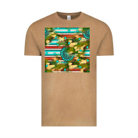 Vintage Camel camouflage serape gemstone seamless pattern Vintage Tee - BundleAndBundleShop