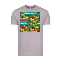 Vintage Zinc camouflage serape gemstone seamless pattern Vintage Tee - BundleAndBundleShop
