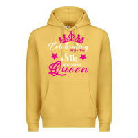 Antique Gold Celebrating With the 18th Birthday Queen Premium Hoodie - Bettercallsaul