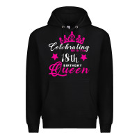 Black Celebrating With the 18th Birthday Queen Premium Hoodie - Bettercallsaul