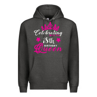 Charcoal Heather Celebrating With the 18th Birthday Queen Premium Hoodie - Bettercallsaul