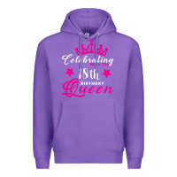 Purple Celebrating With the 18th Birthday Queen Premium Hoodie - Bettercallsaul