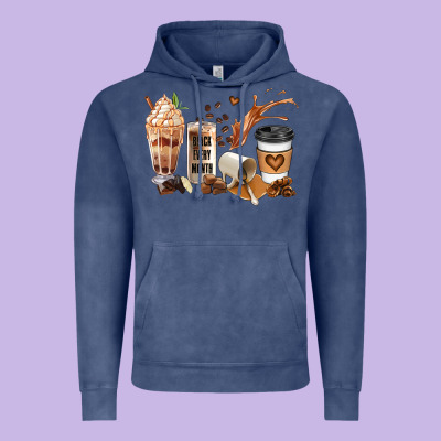 Black Every Month Melanin Coffee Cups Vintage Hoodie Designed By Jahusdesignshop