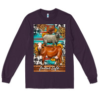 Plum Western Farm Life Long Sleeve Tee - LillyAllenDesigns