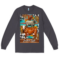 Smoke Western Farm Life Long Sleeve Tee - LillyAllenDesigns