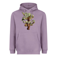 Lavender Cholla Tree Cactus Heavyweight Hoodie - LillyAllenDesigns