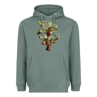 Sage Cholla Tree Cactus Heavyweight Hoodie - LillyAllenDesigns