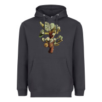 Smoke Cholla Tree Cactus Heavyweight Hoodie - LillyAllenDesigns