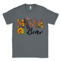 Charcoal Heather pink mama bear with cute bear Classic Tee - Artiststas