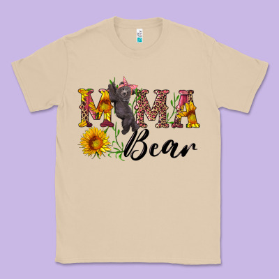 Pink Mama Bear With Cute Bear Classic Tee Designed By Artiststas