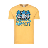 Vintage Mustard chillin' with my gnomies Vintage Tee - JahusDesignShop