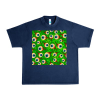 Navy halloween eye balls seamless pattern Urban Heavy Tee - BundleAndBundleShop