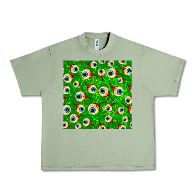 Halloween Eye Balls Seamless Pattern Urban Heavy Tee by BundleAndBundleShop | Teevron